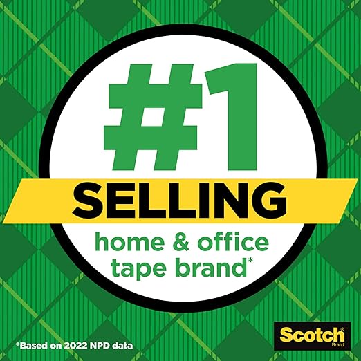 Scotch Magic Tape, Invisible, Back to School Supplies and College Essentials for Students and Teachers, 6 Rolls, 3/4 x 1000 Inches