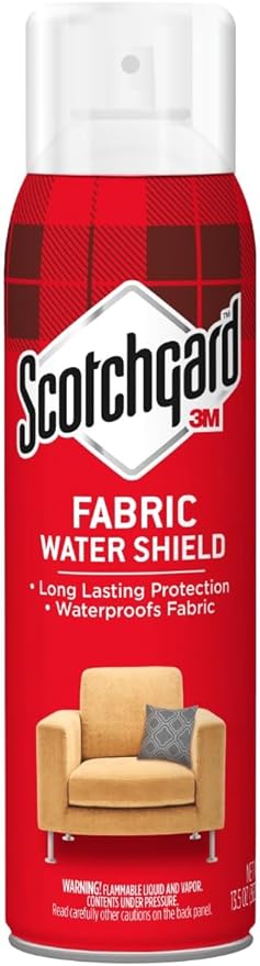 Scotchgard Fabric Water Shield, 13.5 Ounces, Repels Water, Ideal for Couches, Pillows, Furniture, Shoes and More, Long Lasting Protection