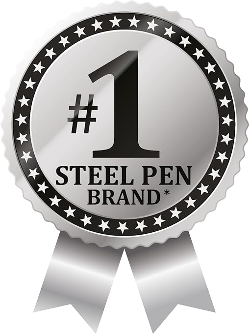 Zebra Pen F-301 Ballpoint Fine Point 0.7mm Stainless Steel Retractable Ballpoint 4-Pack – Easy-Glide Ink, Non-Slip Grip, Metal Clip, Refillable with F-Refill, Professional Design (27114)