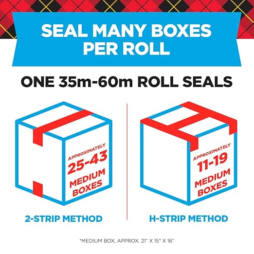 Scotch Heavy Duty Shipping Packing Tape, Clear, Shipping and Packaging Supplies, 1.88 in. x 54.6 yd., 1 Tape Roll