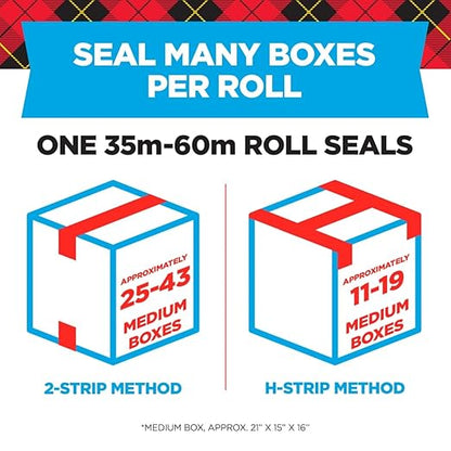 Scotch Heavy Duty Shipping Packing Tape, Clear, Shipping and Packaging Supplies, 1.88 in. x 54.6 yd., 1 Tape Roll
