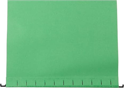 Esselte Classic Reinforced Suspension File, A4, Pack of 25, Tabs Included, Green, 90318