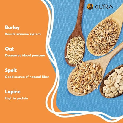 Olyra Organic Breakfast Biscuit Sandwiches | Greek Yogurt Blueberry | Kids Healthy Snacks, Low-Sugar, High Fiber | 4 Count (Pack of 1)