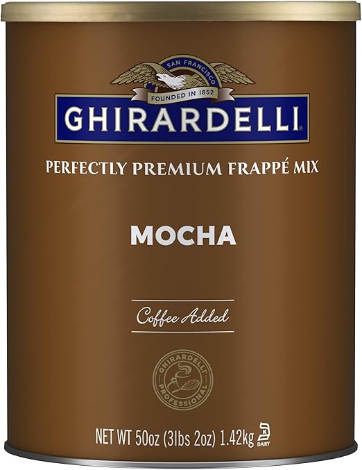 Ghirardelli Mocha Frappe, Powder, 3.12 lb
