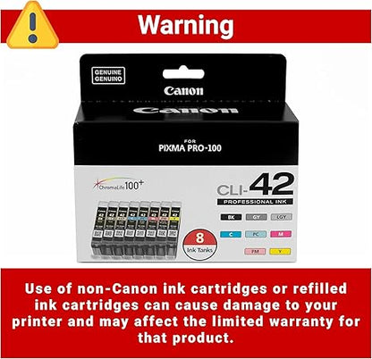 Canon CLI-42 Genuine Eight Color Pack, Compatible with PIXMA PRO-100 Printers